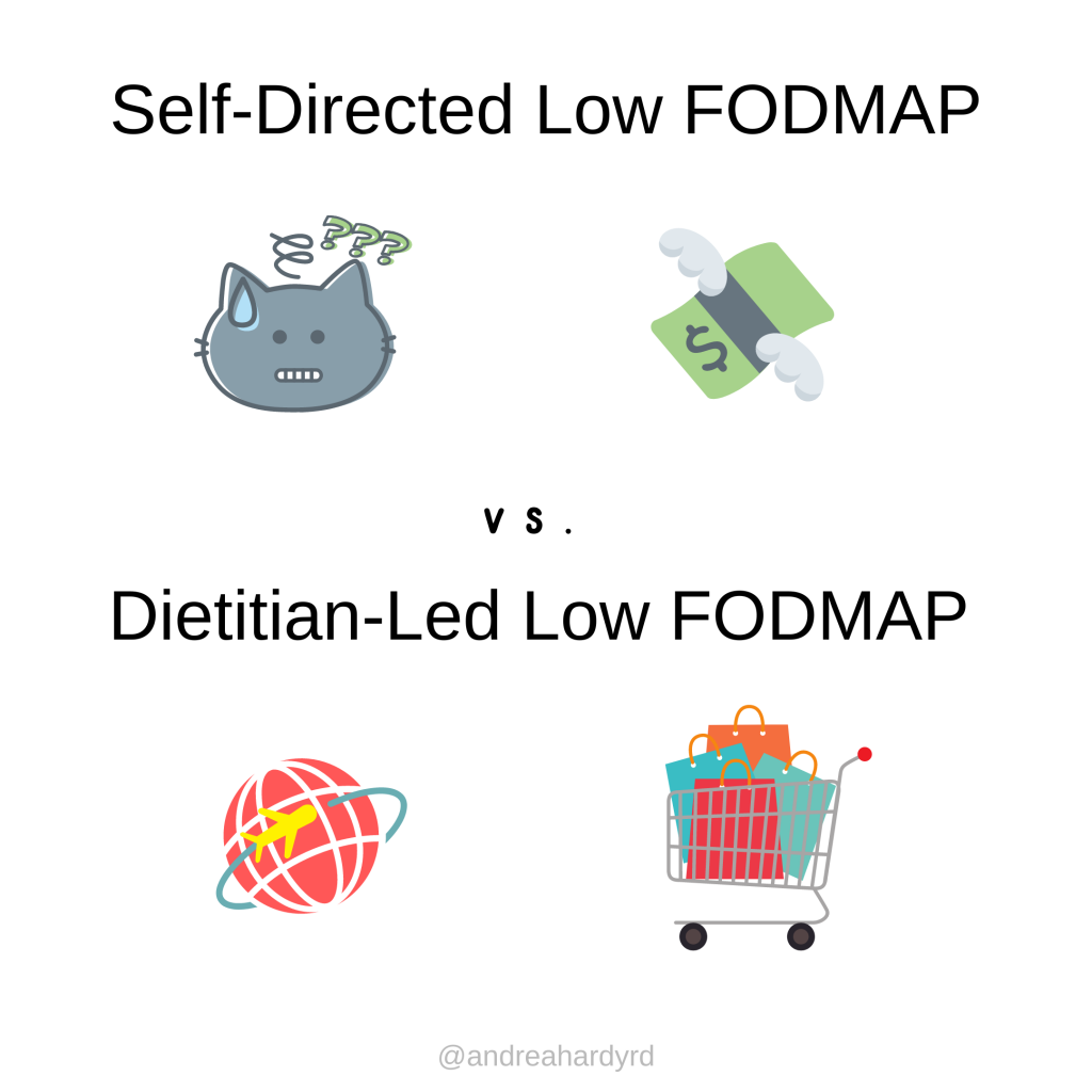 On this Instagram post Andrea Hardy, RD shares why having dietitian support while on the low fodmap diet makes a difference!
