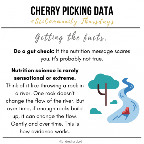 Image of @andreahardyrd Instagram post about cherry picking data